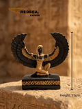 Winged Kneeling Goddess Statue – Isis | Egyptian Faience