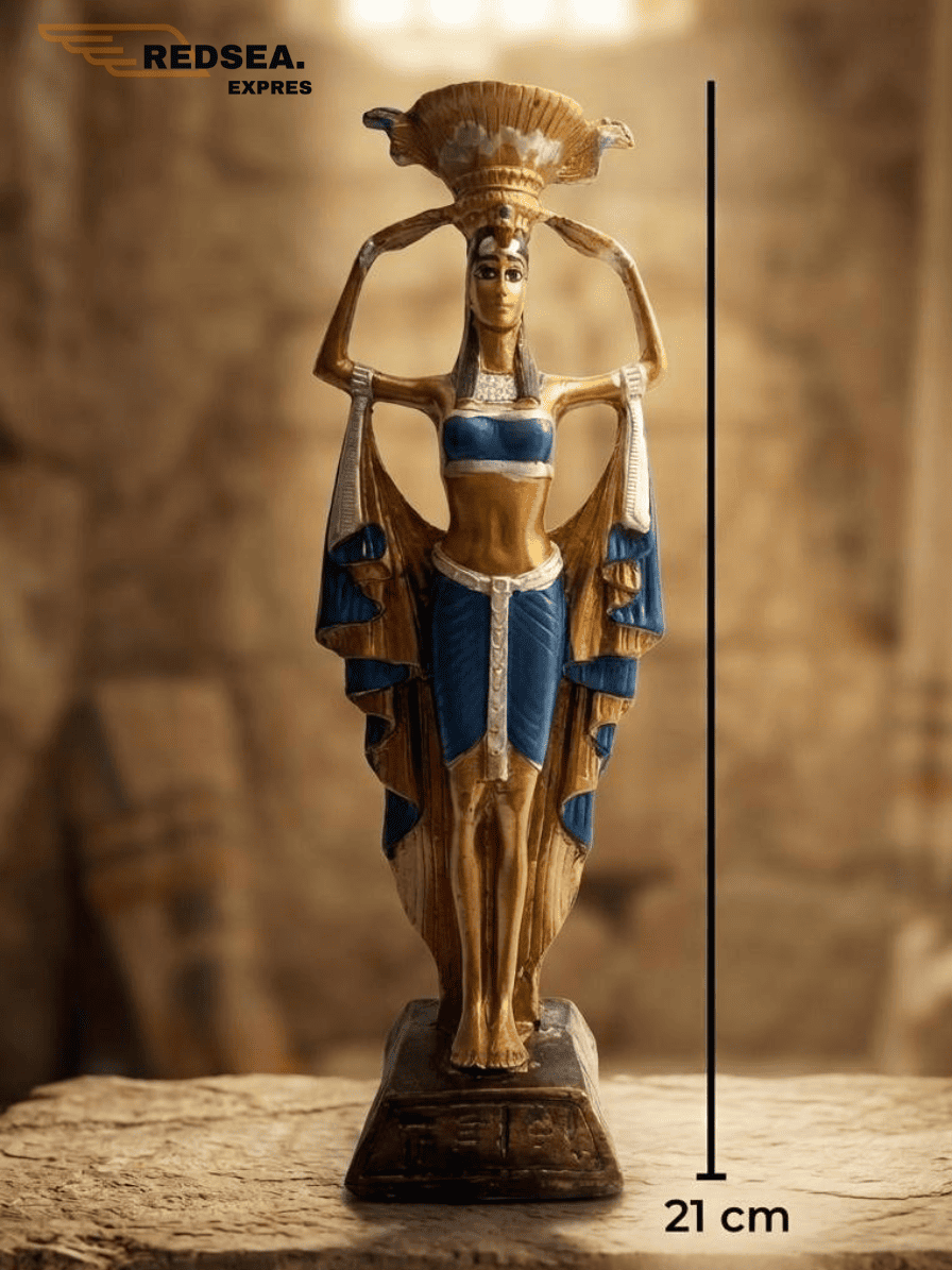 Isis Statue with Candle Holder Headdress – Premium Collector’s Edition