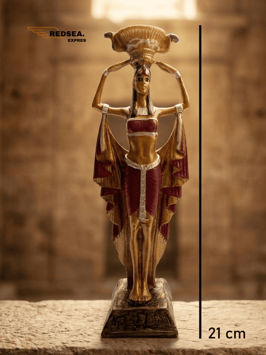 Isis Statue with Candle Holder Headdress – Premium Collector’s Edition