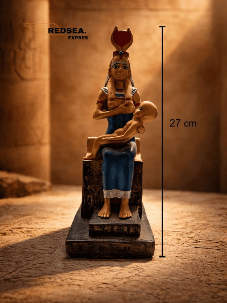 Isis Nursing Horus Statue – Ancient Egyptian Goddess