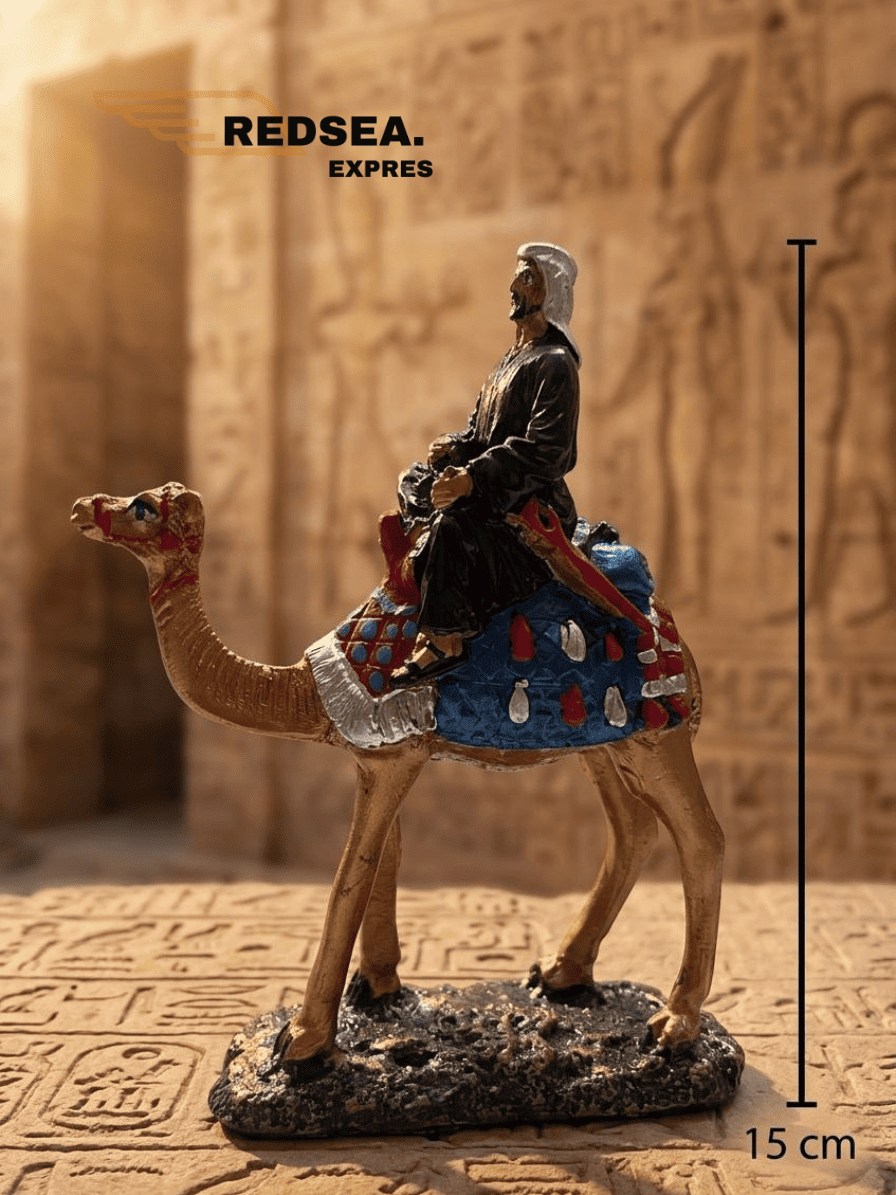 Man Riding Camel Decorative Statue