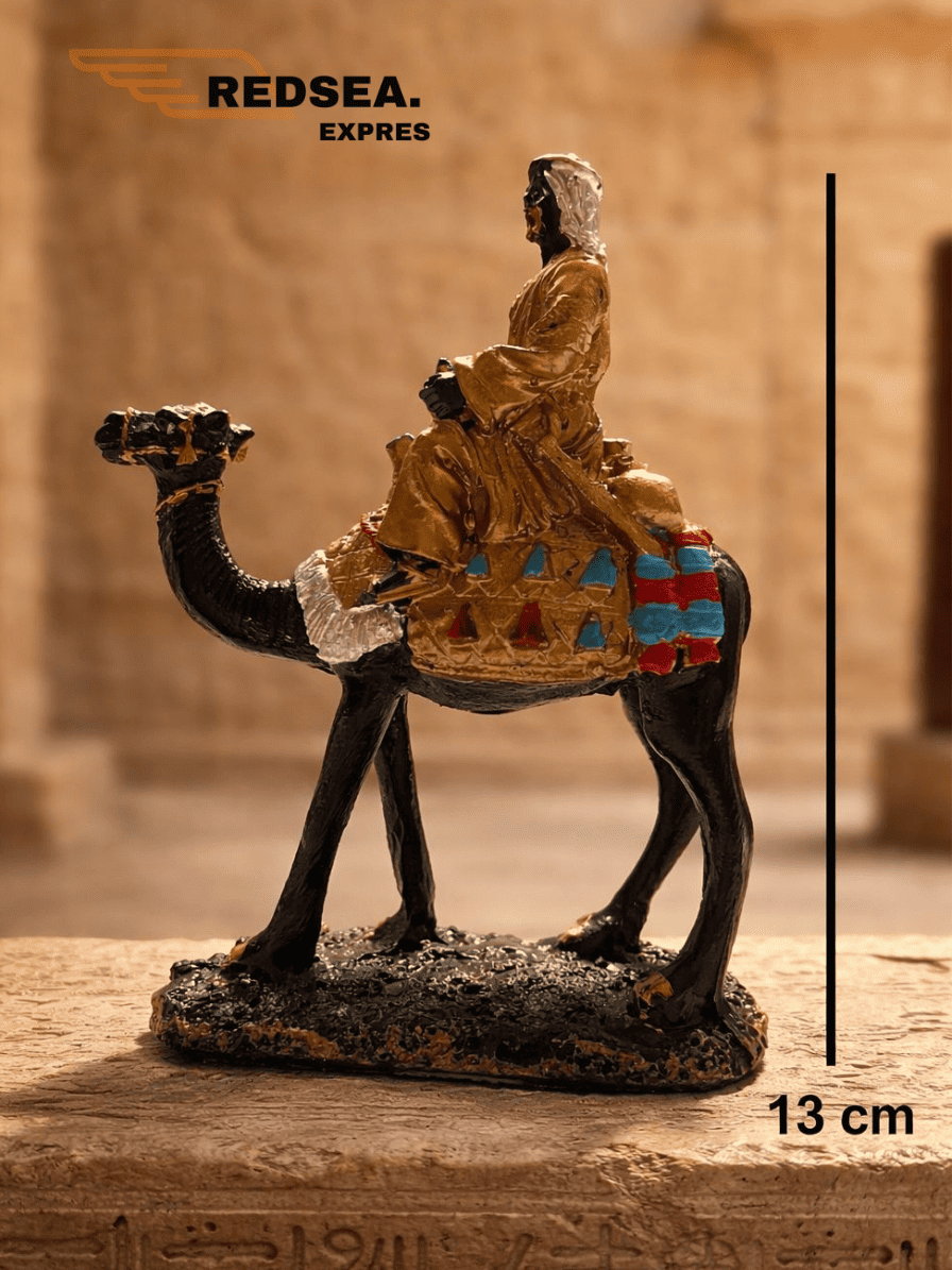 Man Riding Camel Decorative Statue