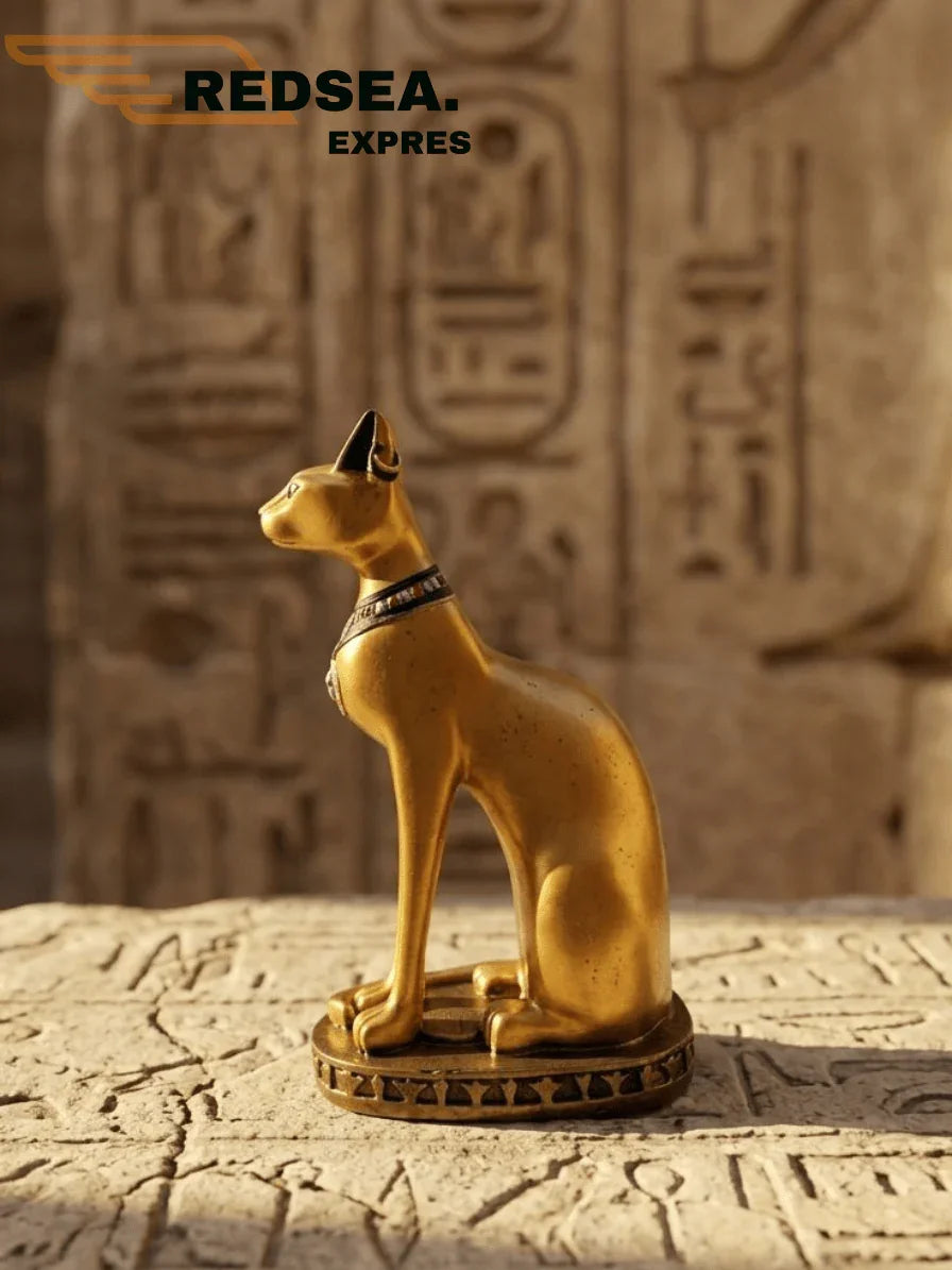 Ancient Egyptian Cat Statue – Premium Collector’s Edition - Statue | RedSea Expres