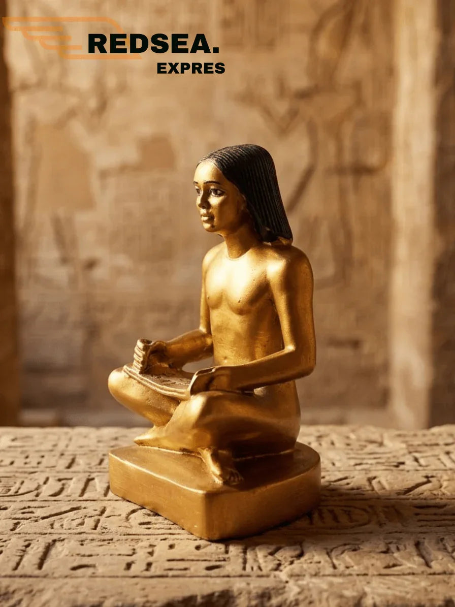 Ancient Egyptian Seated Scribe Statue – Premium Souvenir - Statue | RedSea Expres